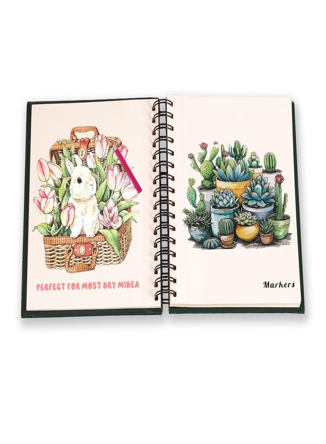 Moaae Mopo MOMP Artists Wiro Bound Sketch Book, A5 Size for Home Office Work,120 Pages - Image 3